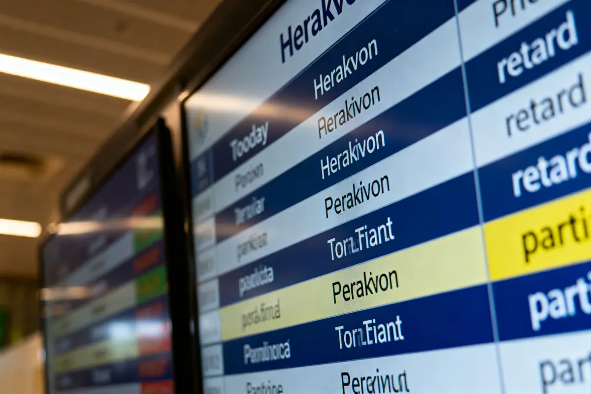 Vol départ Héraklion aujourd’hui : État Des vols En Temps Réel