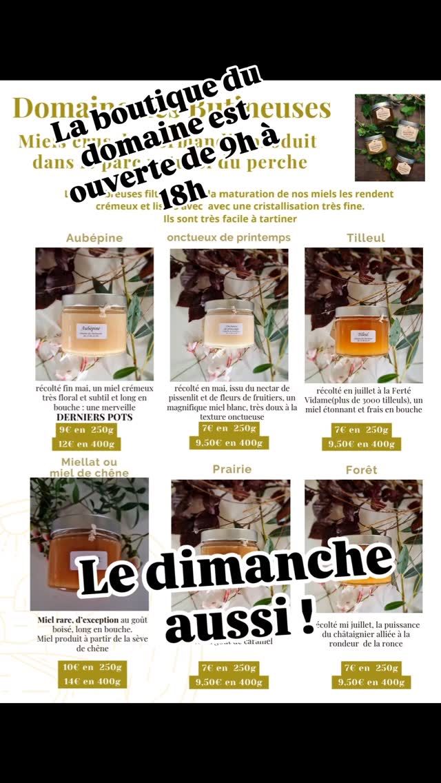 #miel #mieletonnant #mielaufruit #honey #bee #abeille #gastronomie #500produitsdexceptionaumonde #pollen #perche #percheennormandie #mielfrancais #orneterroirs #saveursdenormandie #fandemiel #parcregionalduperche #mielcremeux  #coffretcadeau #coffretdegustation #lotdemiel #recoltemiel #stageapiculture #découverteabeilles #initiationapiculture #ruche #avoirdesruches #produiresonmiel